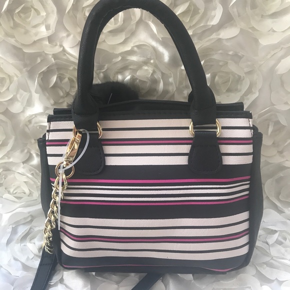 Betsey Johnson mini crossbody striped bag - Picture 4 of 7