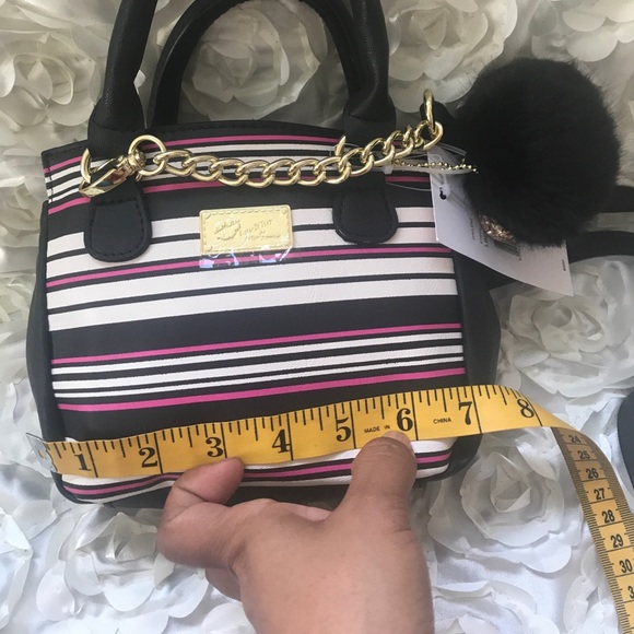 Betsey Johnson mini crossbody striped bag - Picture 7 of 7