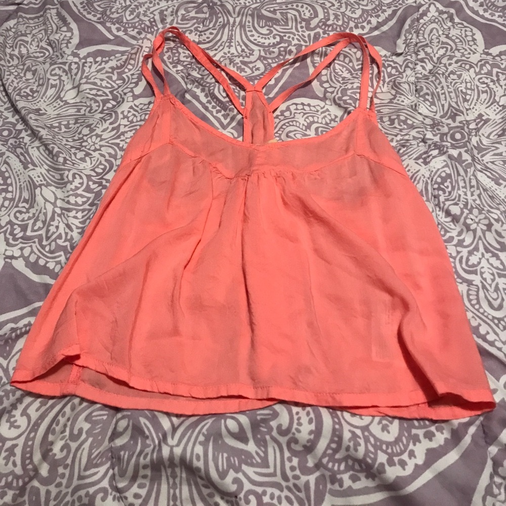 NEVER WORN -peach/pink tank top from Hollister