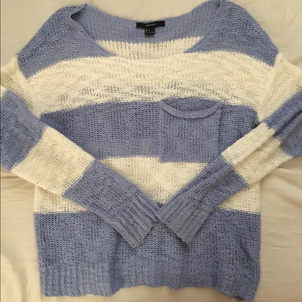 F21 striped sweater