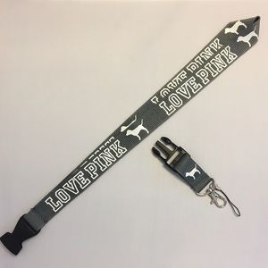 $6💋One • New • Love Pink • Dog • Lanyard