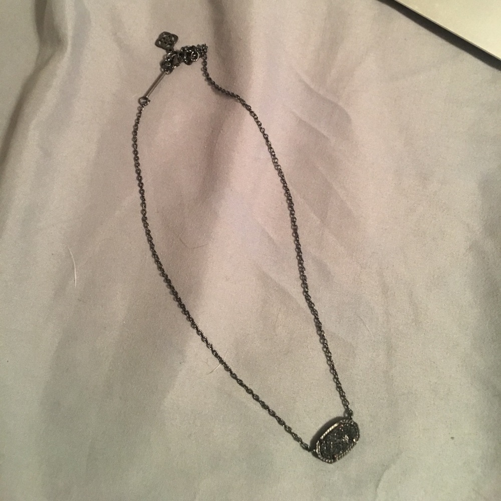 Black Stone Kendra Scott Necklace