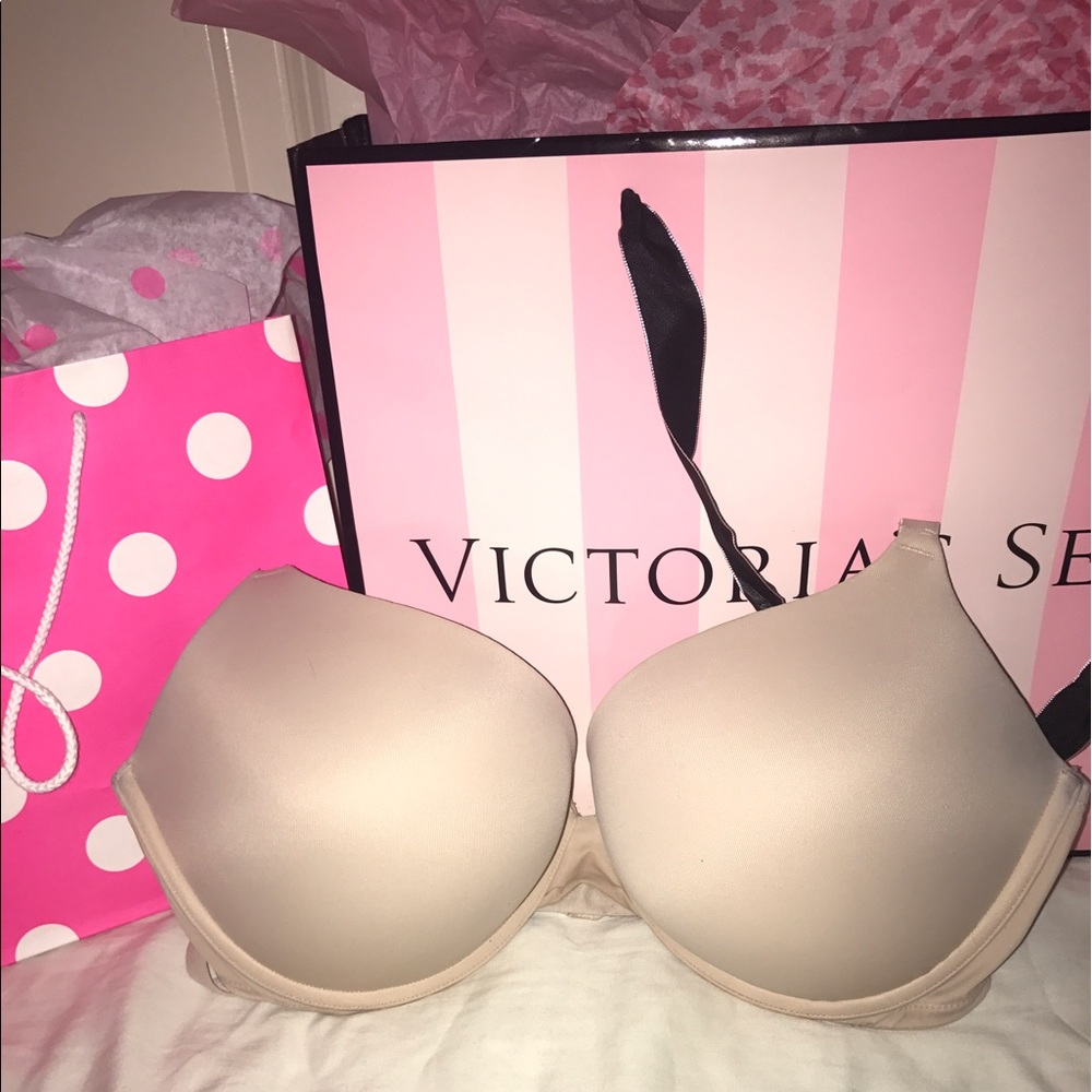 PINK wear everywhere push up nude bra