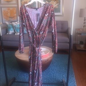 Paisley print maxi dress