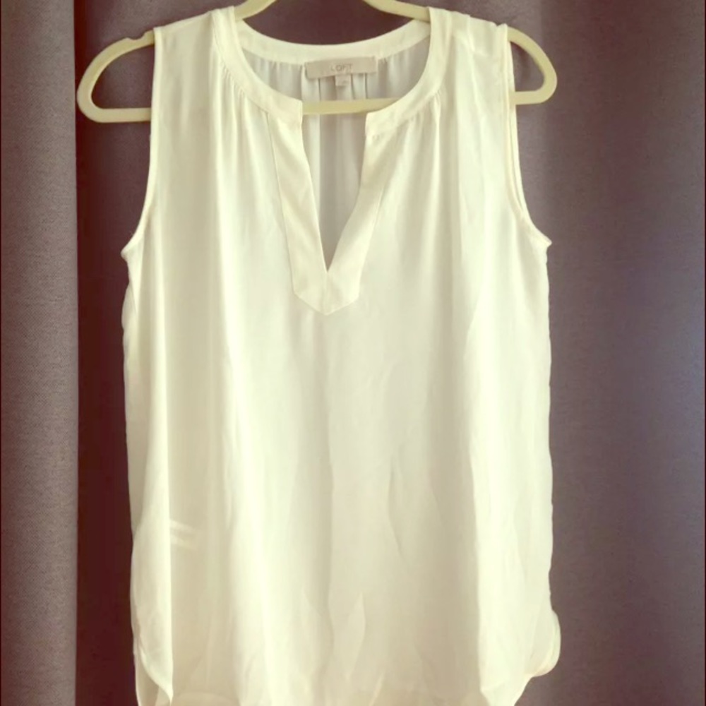 Blouse white Ann Taylor loft
