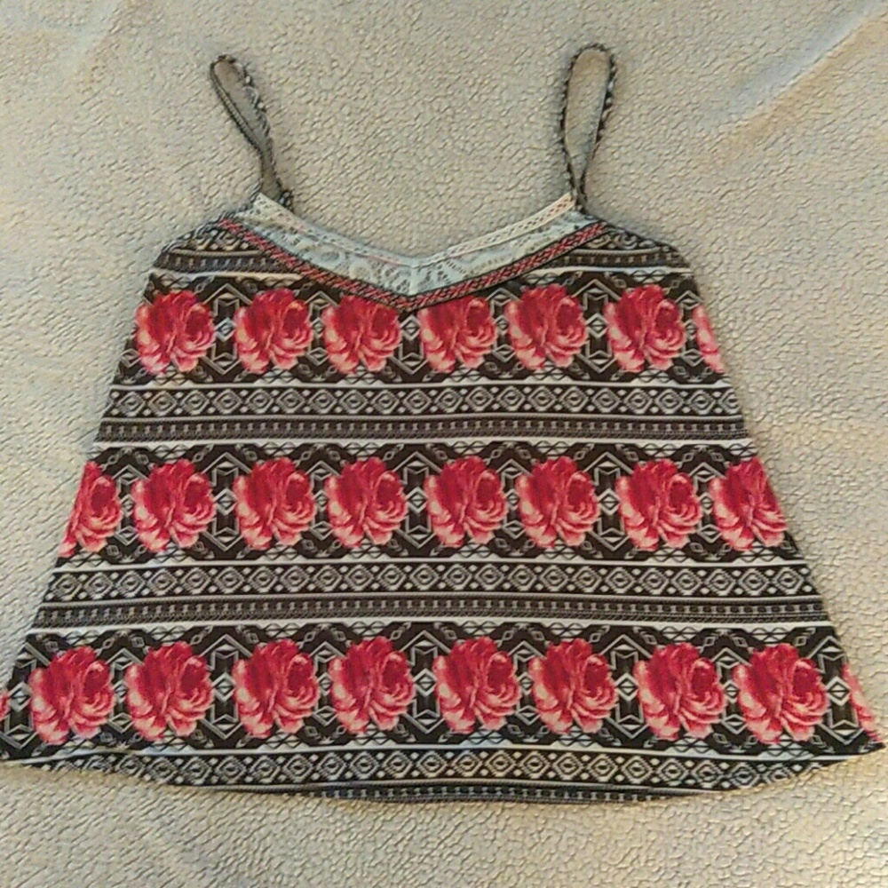Full Tilt Tribal Rose Tank