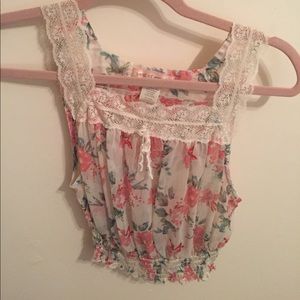 Flower crop top