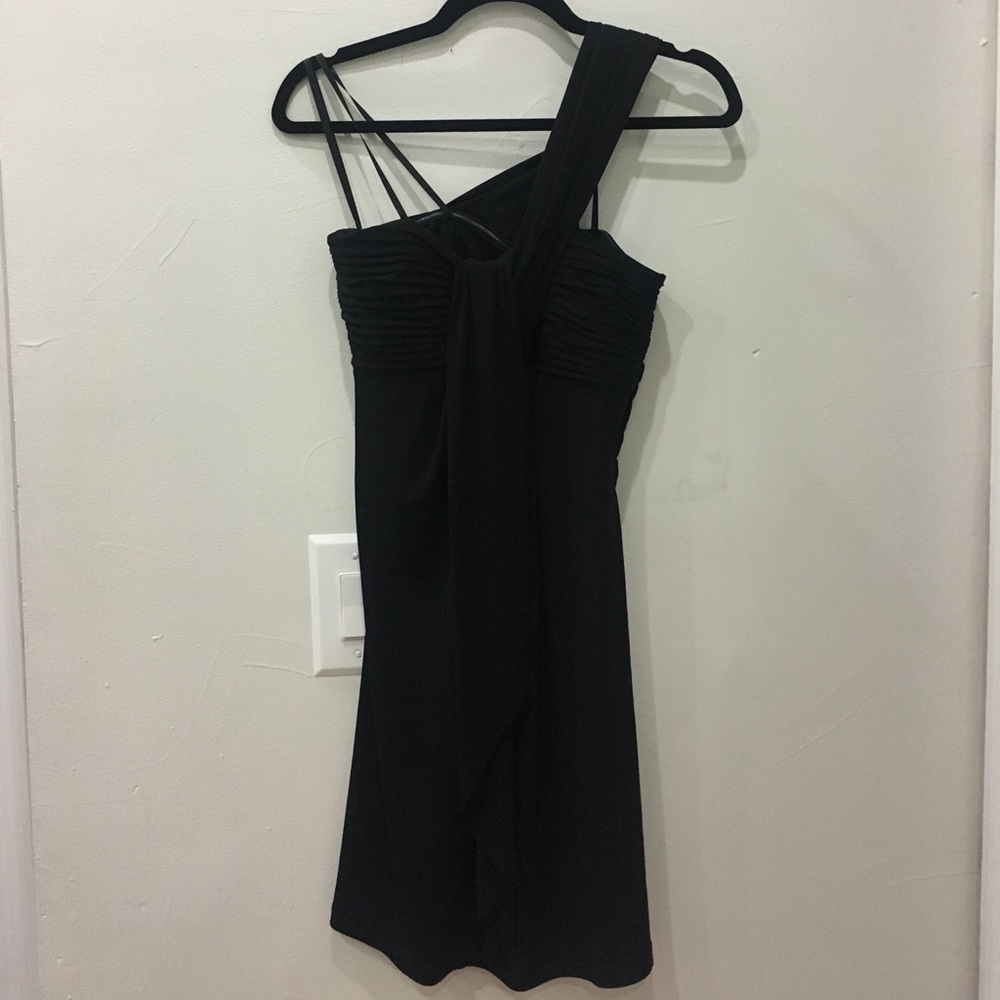 Black one shoulder dress