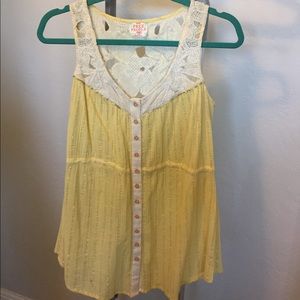 Yellow Free People Tank Top!