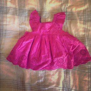 NWOT Fuschia baby girl top