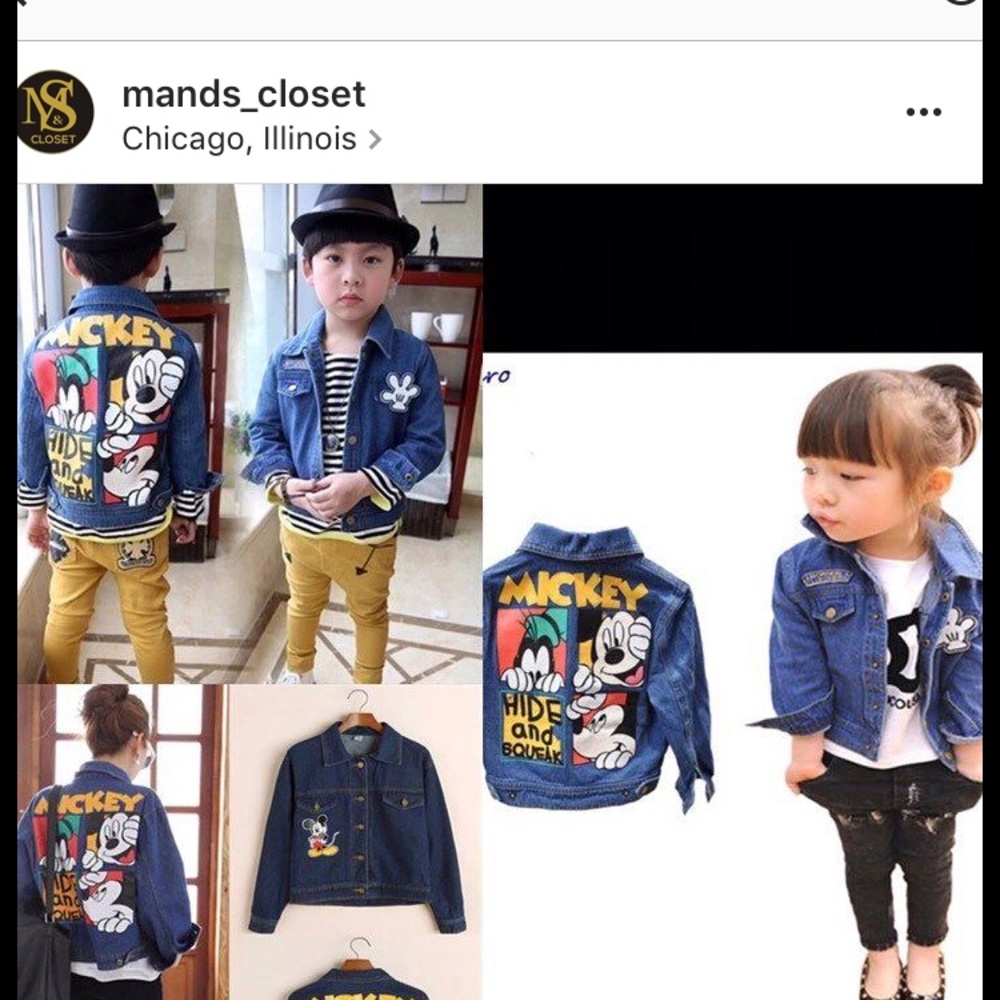 Matching set denim jacket