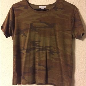 Camo print t-shirt