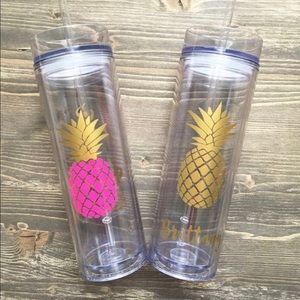 Pineapple skinny tumblers