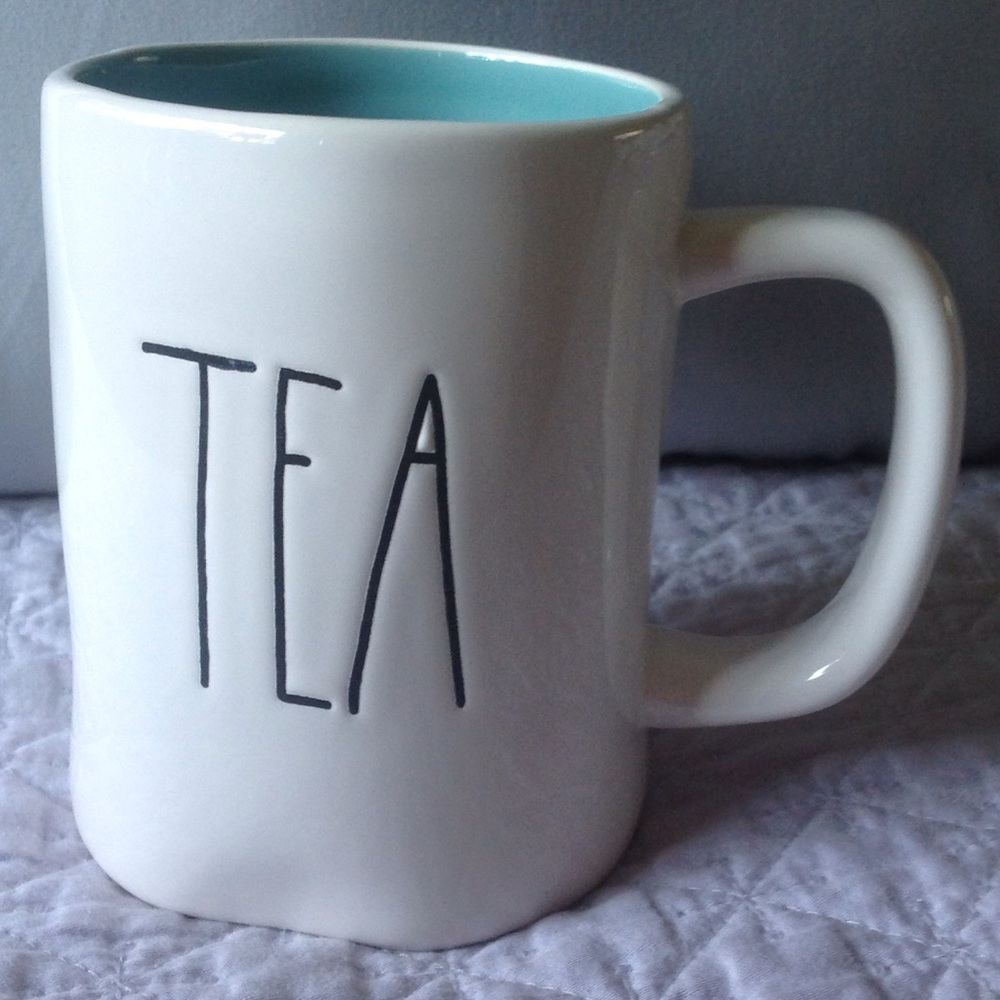Rae Dunn Tea Mug with Teal Interior