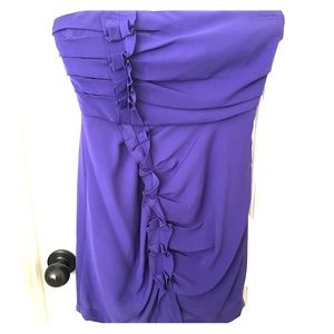 BCBGeneration Strapless Ruffle Mini Dress