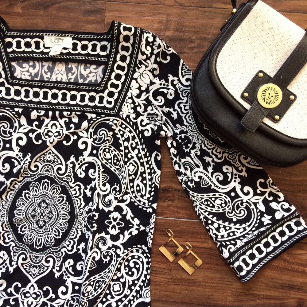 Loft bell sleeve dress