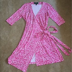 Pink & White Wrap Dress from C.Wonder Sz L