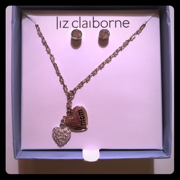 Sterling Silver Mom Necklace & Earrings - Picture 1 of 3
