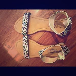Aeropostale cheetah sandals