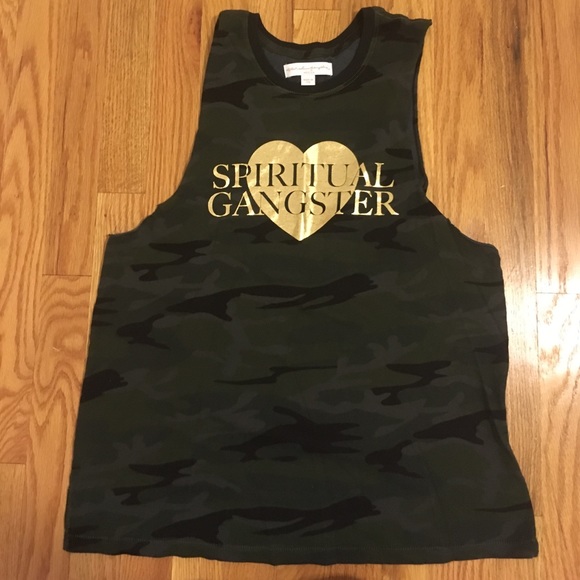 Spiritual Gangster Tops - Spiritual Gangster camo tank