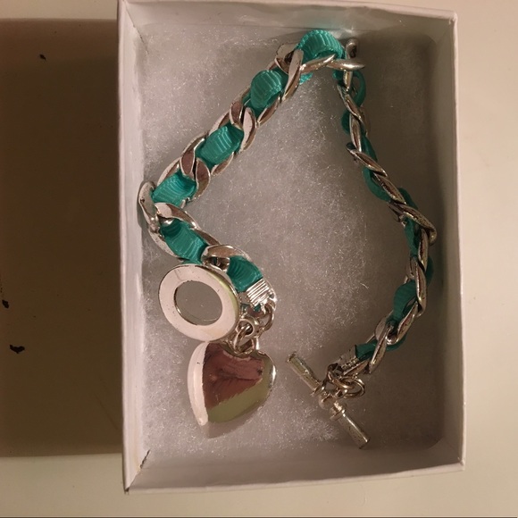 Macy's Teal Chain Bracelet! - Picture 1 of 3