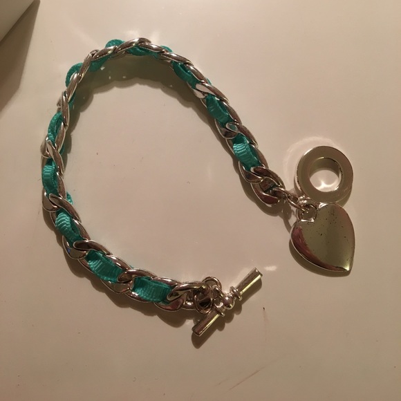 Macy's Teal Chain Bracelet! - Picture 2 of 3