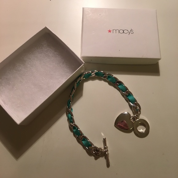 Macy's Teal Chain Bracelet! - Picture 3 of 3
