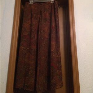 Paisley Print Maxi Skirt