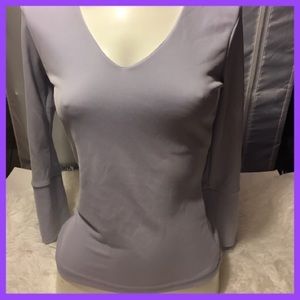 Lilac purple size 3/4 sleeve blouse medium