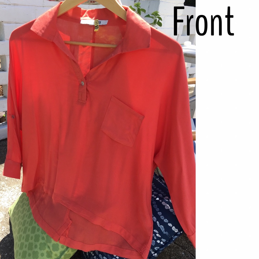 EUC Forever 21 Orange Blouse 🦊Size Medium