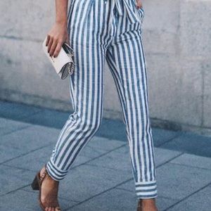 Who What Wear Striped Sailor Pants