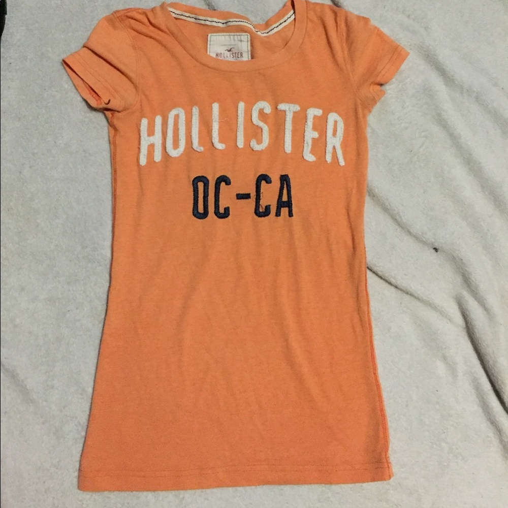 Orange Hollister shirt