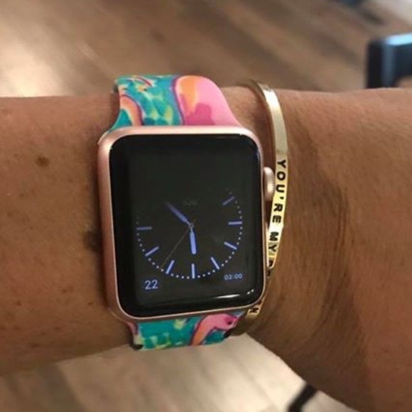 🎀NEW🎀LILLY APPLE WATCH BAND CHA CHA PRINT - Picture 4 of 4