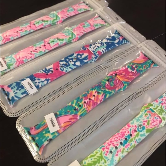 🎀NEW🎀LILLY APPLE WATCH BAND CHA CHA PRINT - Picture 2 of 4