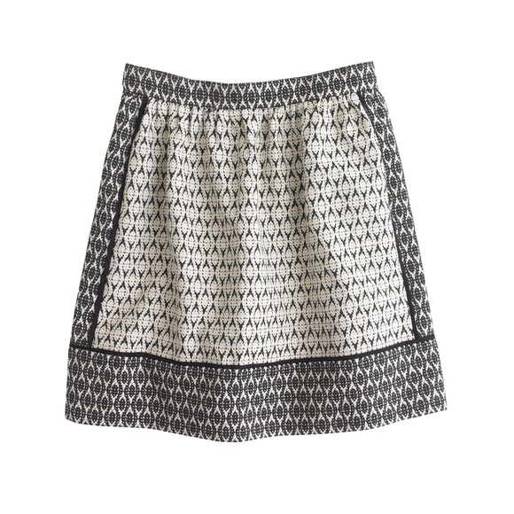 J. Crew Dresses & Skirts - nwt j.crew textured block print skirt - 4