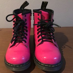 Dr. Marten's Brooklee Hot Pink Toddle Boots