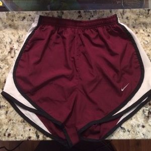 Maroon Nike Tempo Shorts