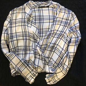 Blue and White printed shirt
