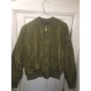 Plus Size Bomber Jacket