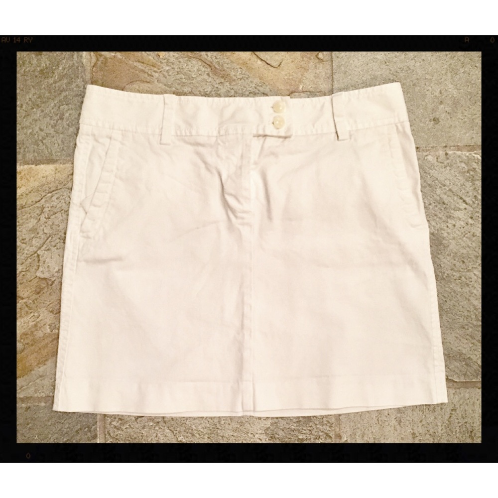 J. Crew white chino stretch skirt **SOLD**