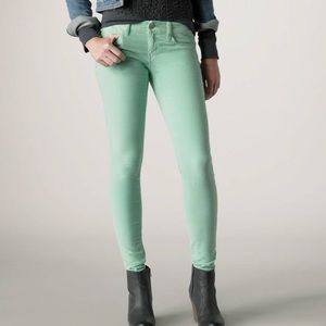 American Eagle Mint Green Skinny Jeans