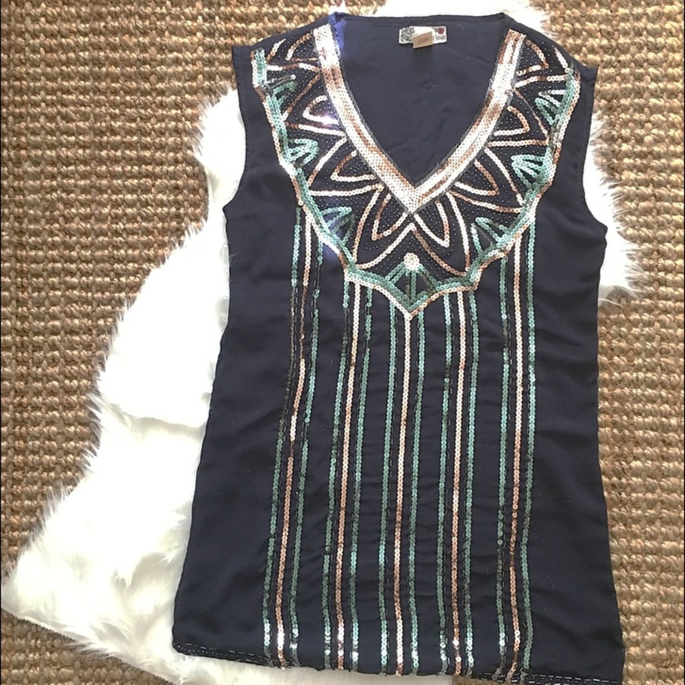 Embellished Mini Dress - Picture 1 of 8