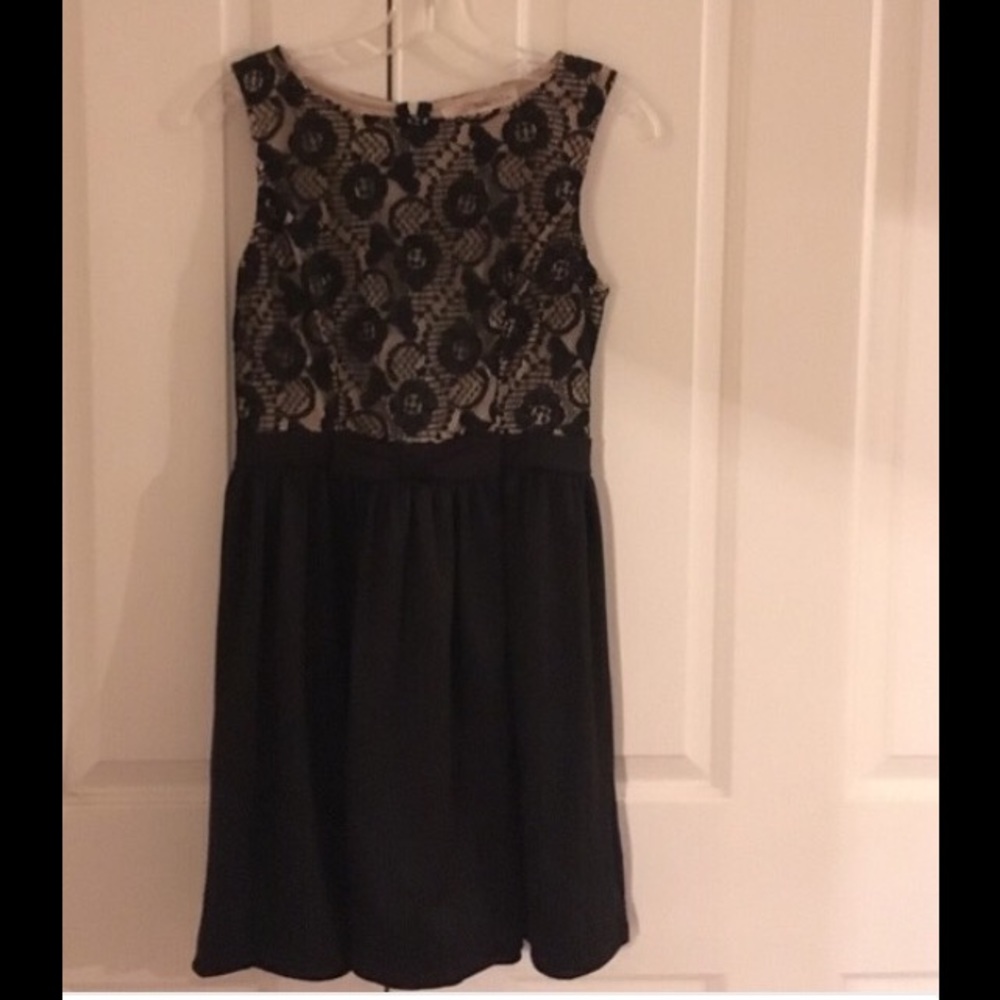 Black and Tan lace dress