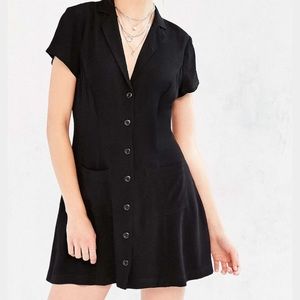 Black button up dress from urban outfitters