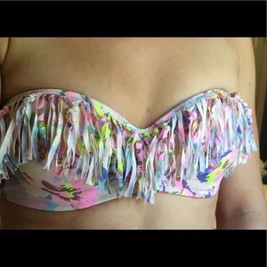 Victoria's Secret bikini top with tassels