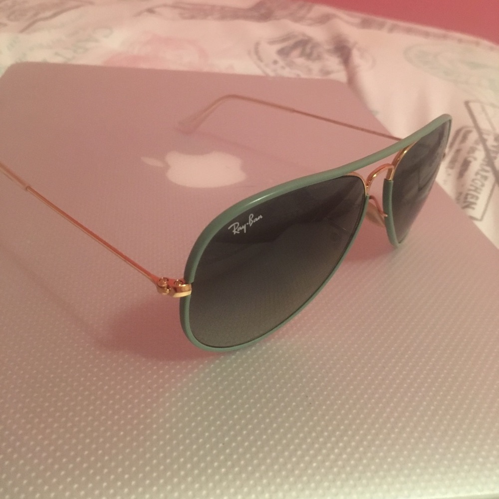 Mint green ray ban sunglasses