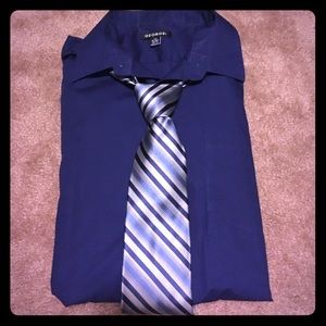 Men's Dress Shirt & Tie Bundle