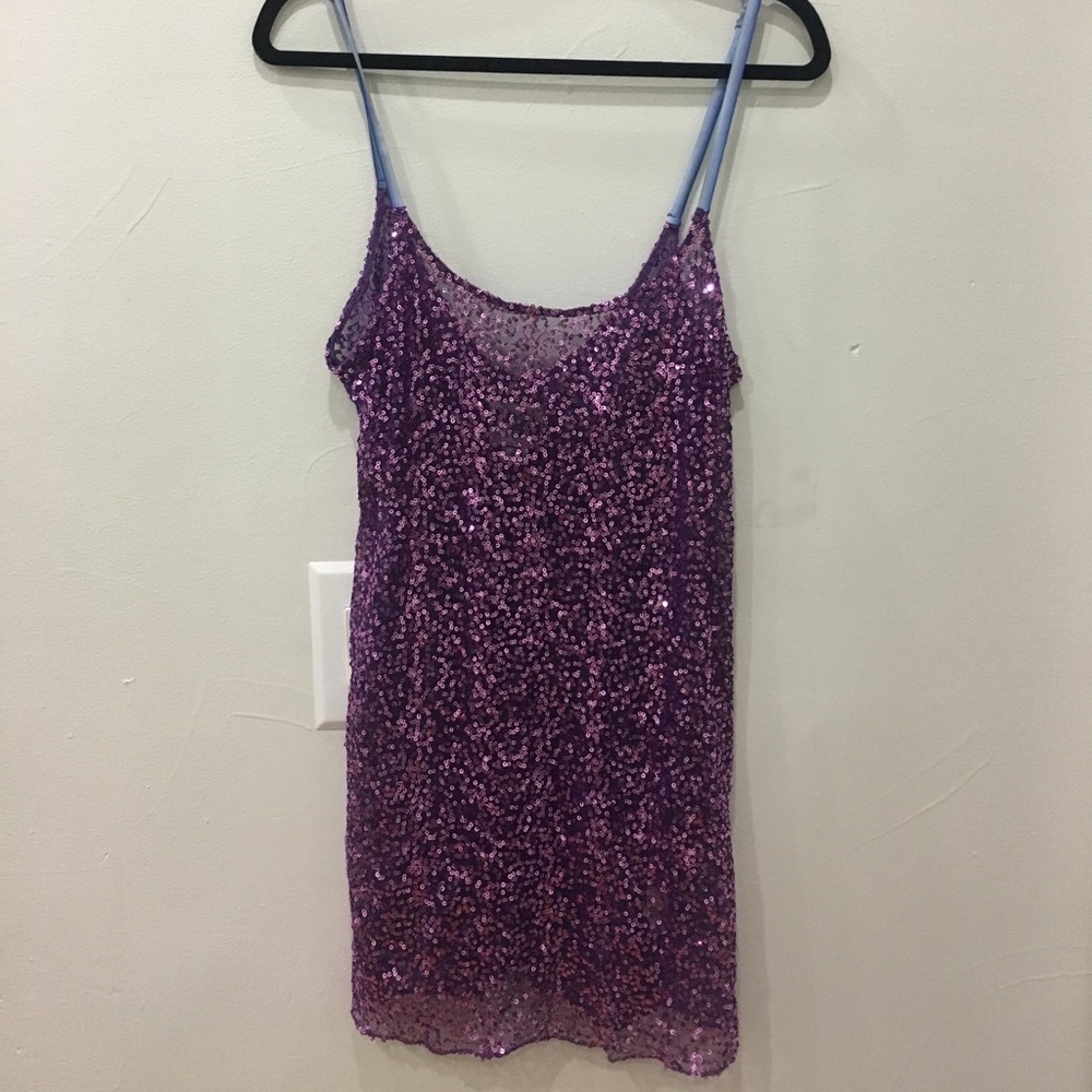 Free People purple sequin dress