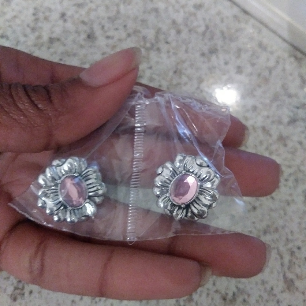 Silver earrings