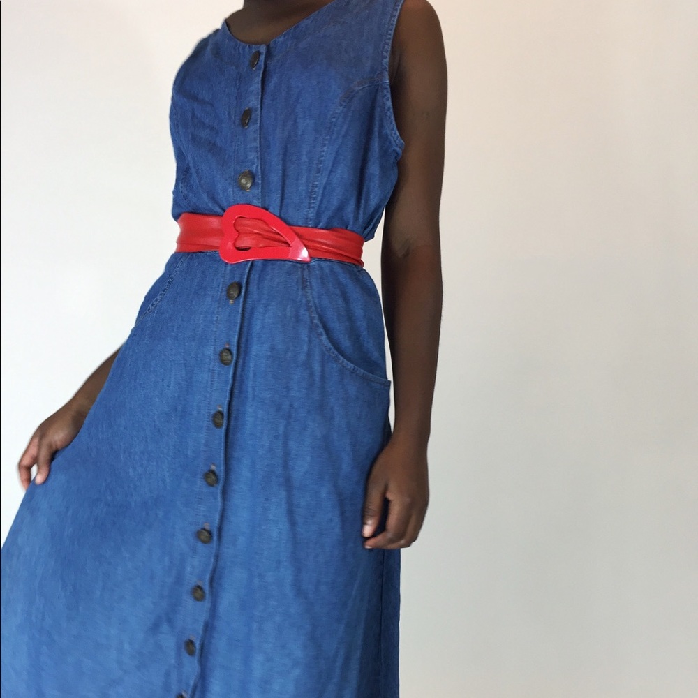 Button up demin dress can fit XS-M